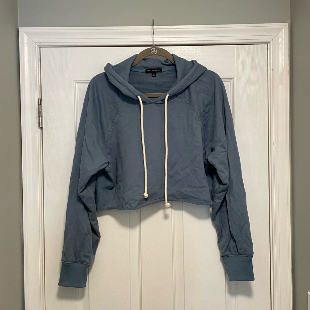 Cotton Candy LA Crop Hoodie